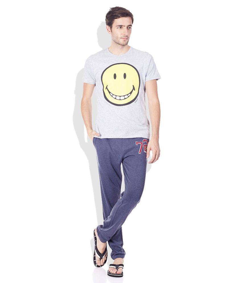 smiley world track pants