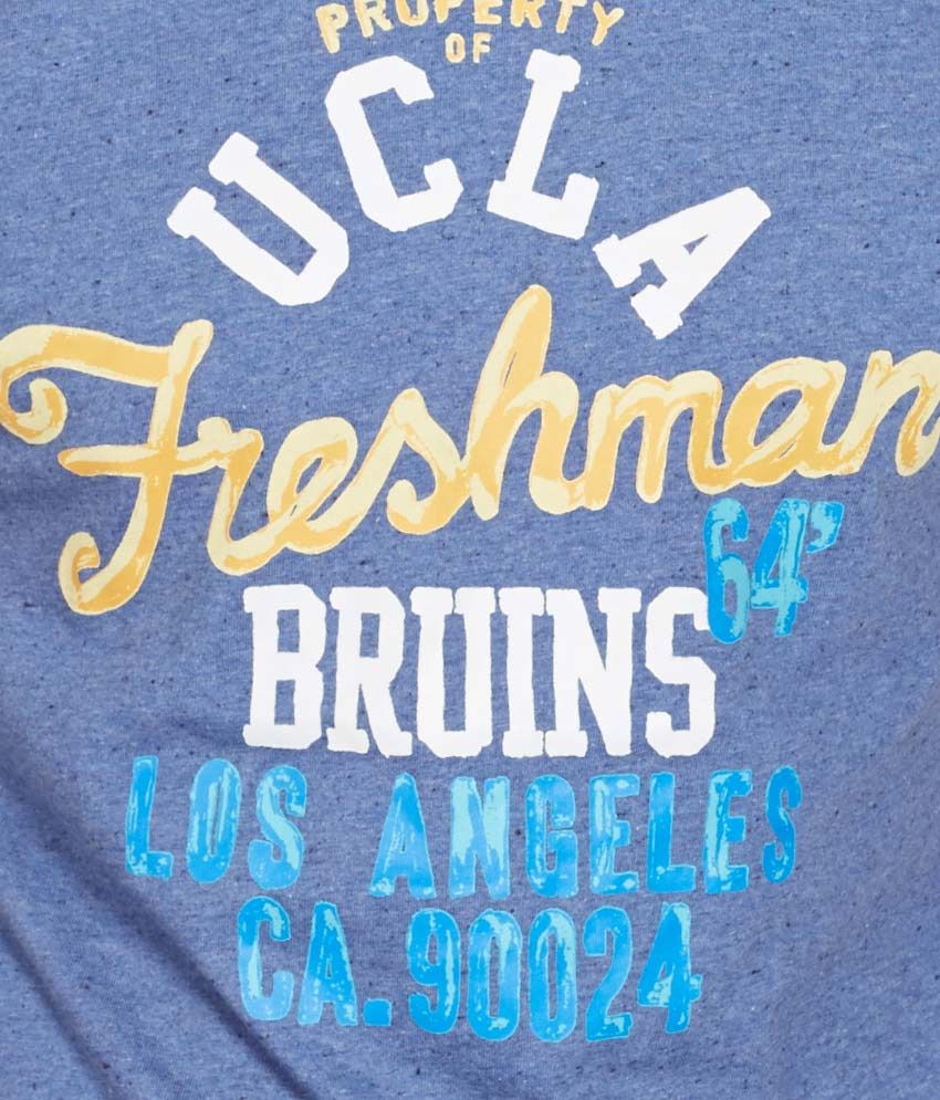 UCLA Blue Printed Cotton Round Neck TShirt Buy UCLA Blue Printed