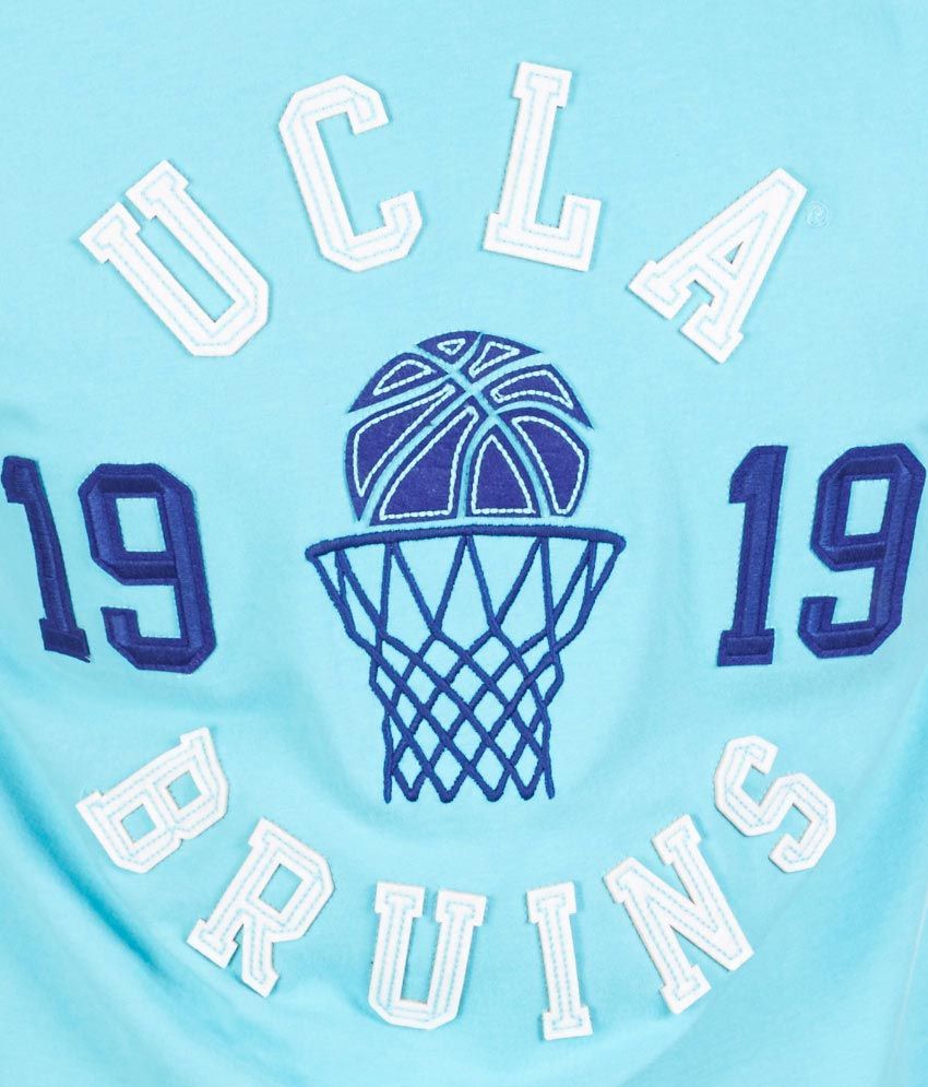 UCLA Blue Printed Cotton Round Neck TShirt Buy UCLA Blue Printed