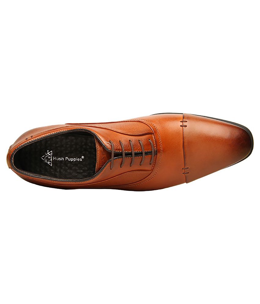 hush puppies tan colour formal shoes
