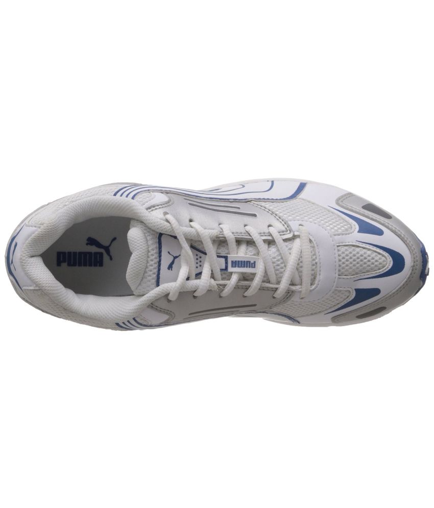 puma cat runner white & blue sports shoes