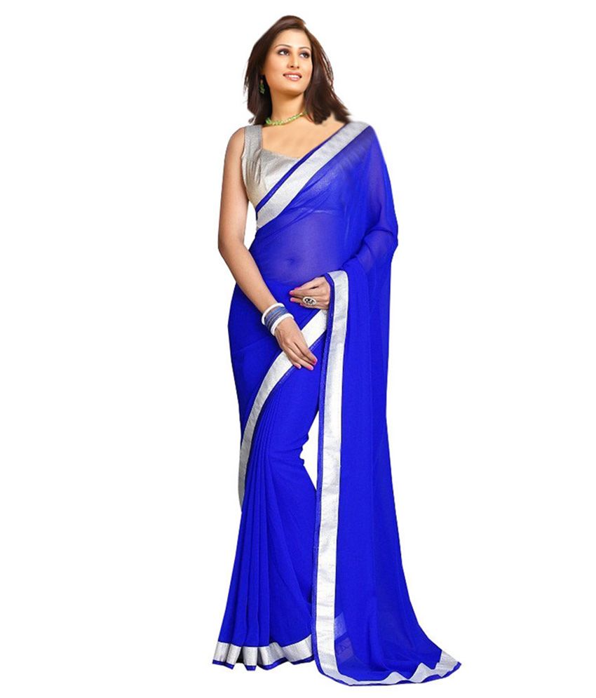 plain chiffon saree with price