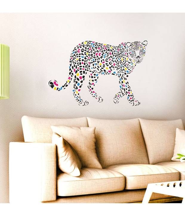 Stickerskart Wall Stickers Decals Abstract Leopard 5769 60x60 Cms