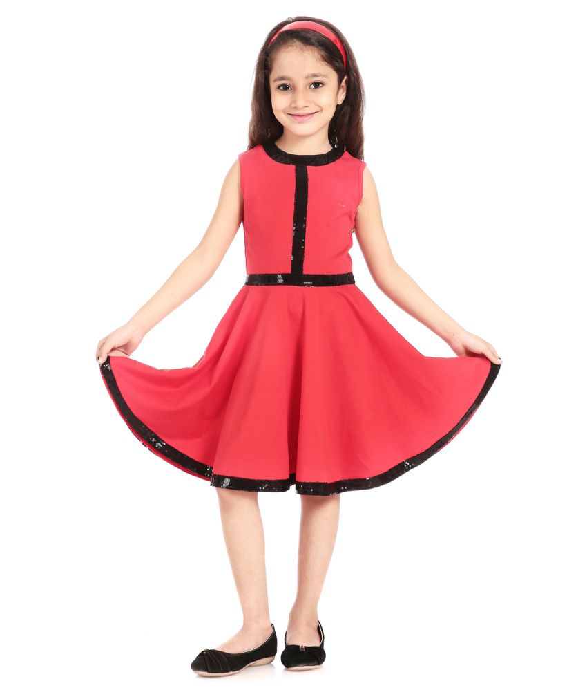Posh Kids Red Cotton Dresses - Buy Posh Kids Red Cotton Dresses Online ...