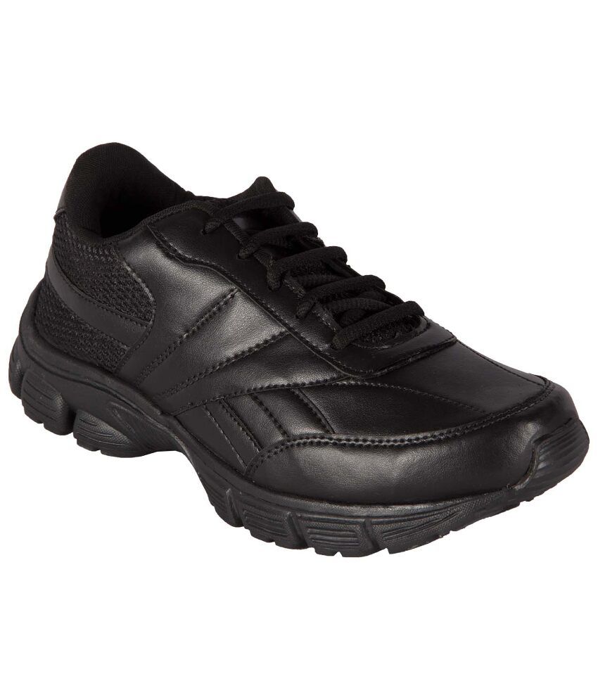 BNG Black Synthetic Leather Sport Shoes For Men - Buy BNG Black ...