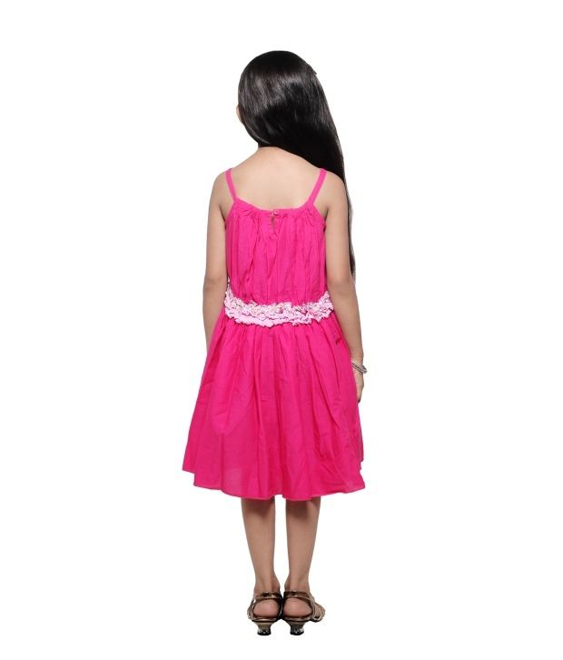 Karrot By Shoppers Stop Pink Cotton Frock - Buy Karrot By Shoppers Stop ...