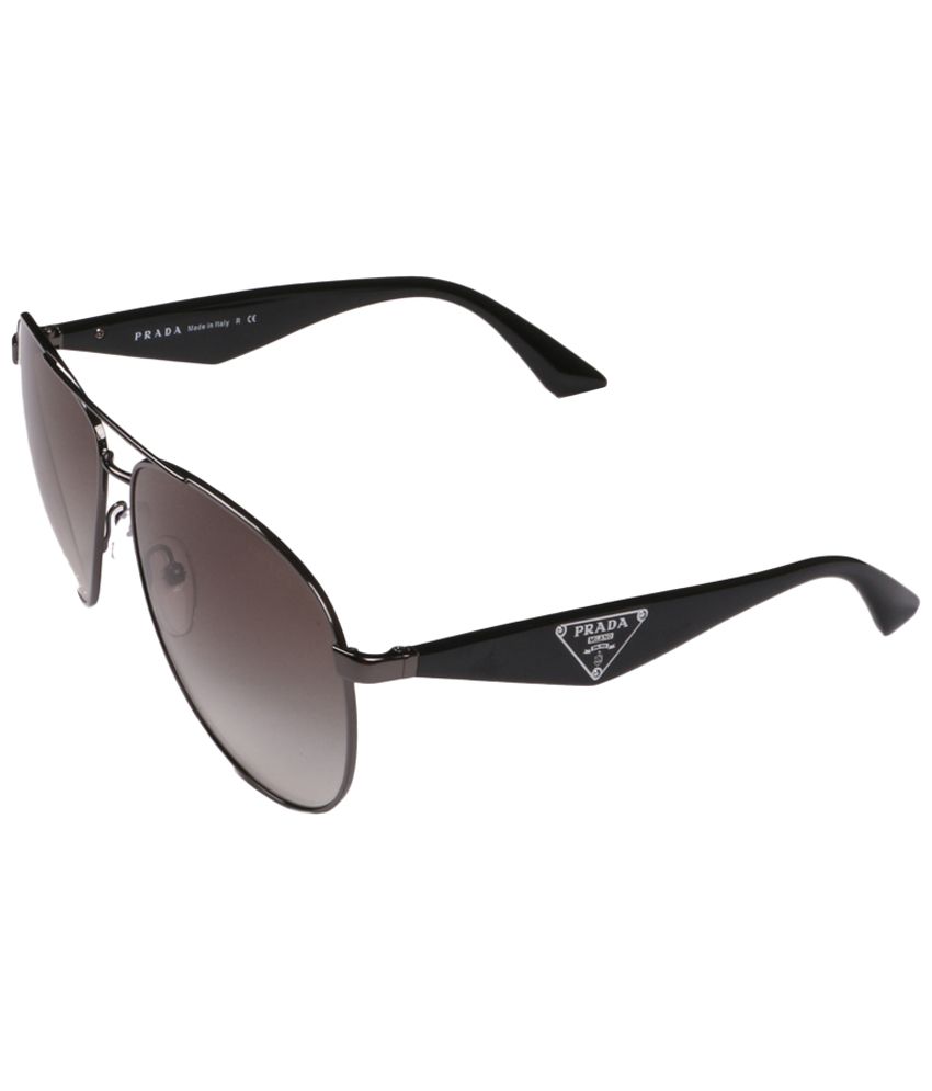 Prada - Gray Pilot Sunglasses ( spr53q_5av0a7 ) - Buy Prada - Gray ...