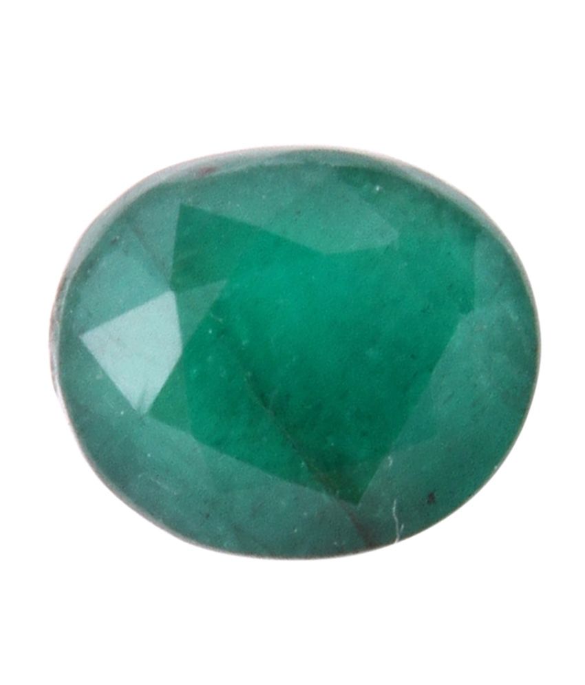 Vardan Gems 7.23ct Oval Natural Green Emerald Birthstone Gemstone: Buy ...
