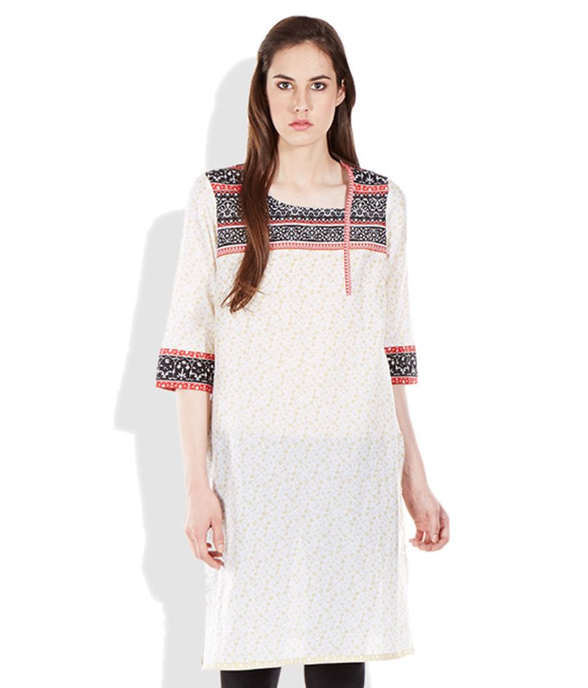 Aurelia Beige Cotton Kurta Buy Aurelia Beige Cotton Kurta Online at