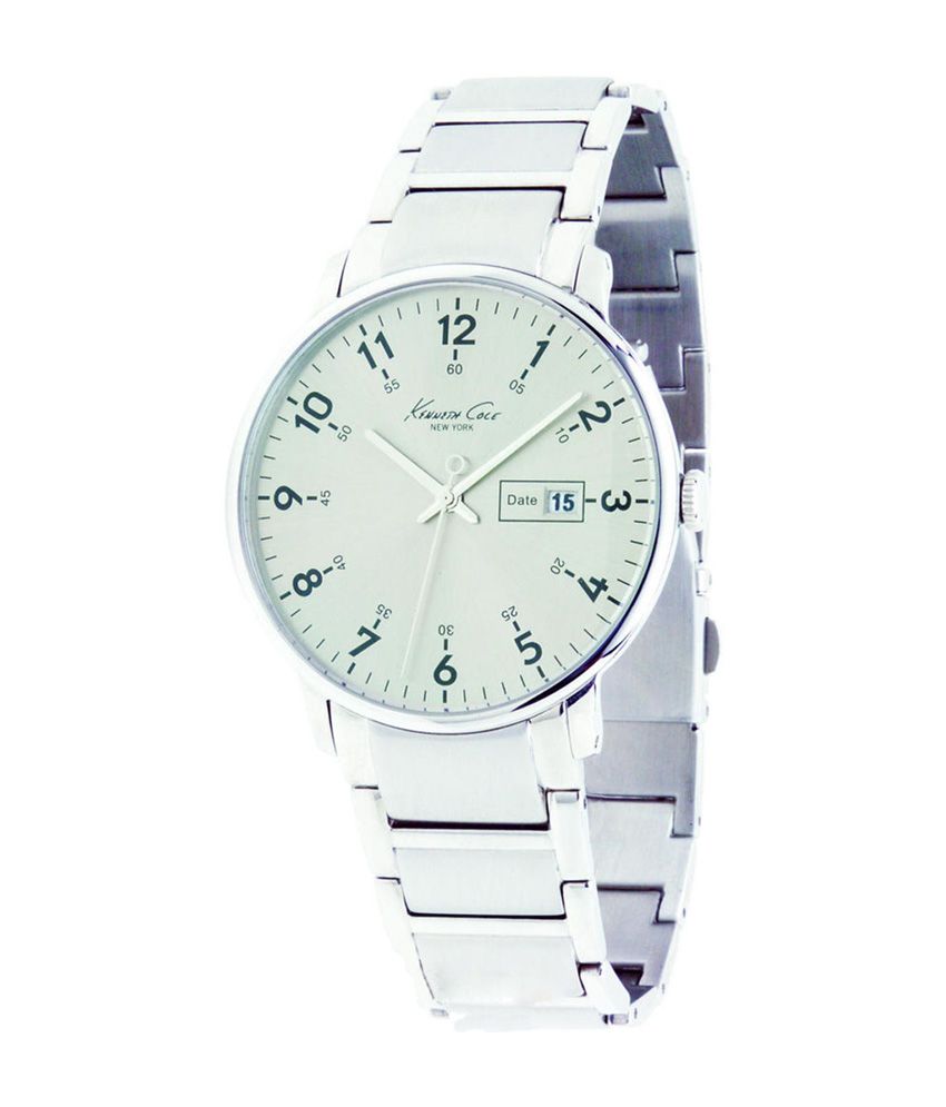 kenneth cole white face watch