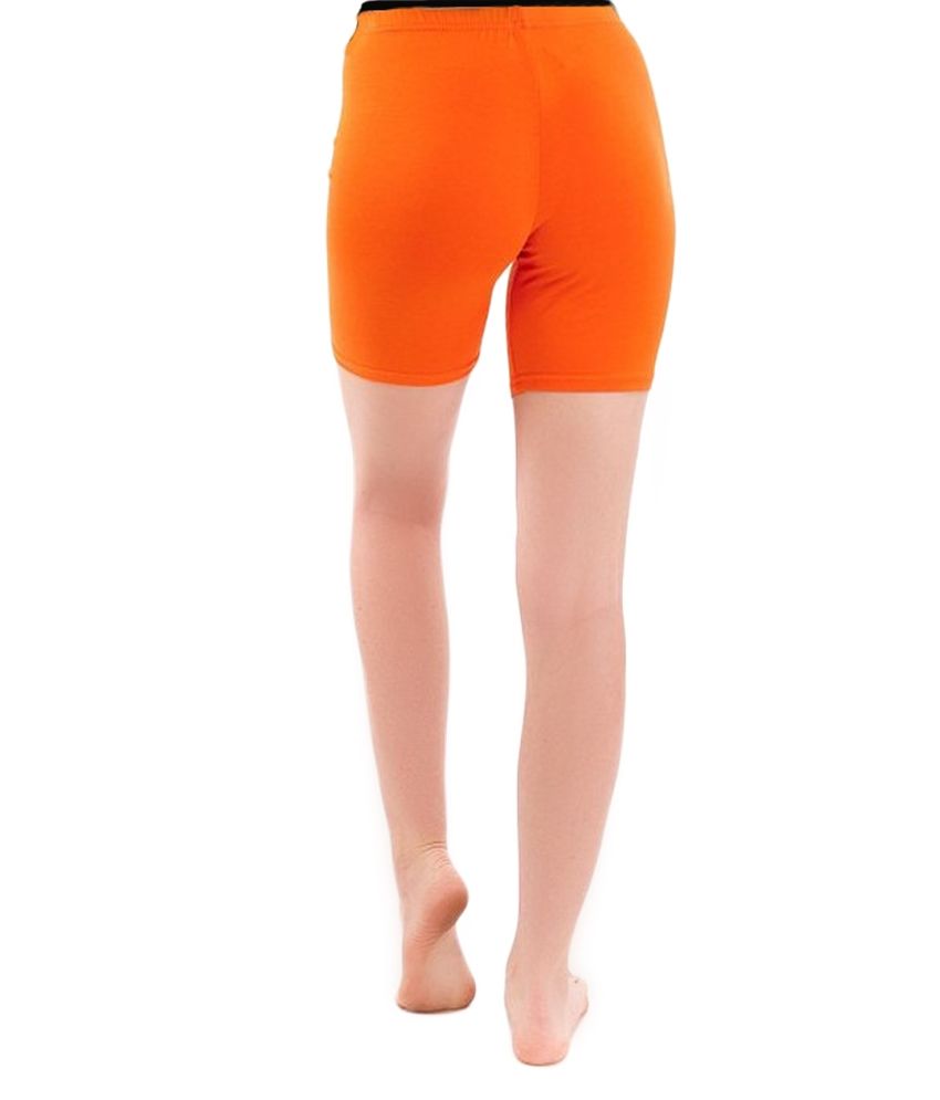 orange cycle shorts