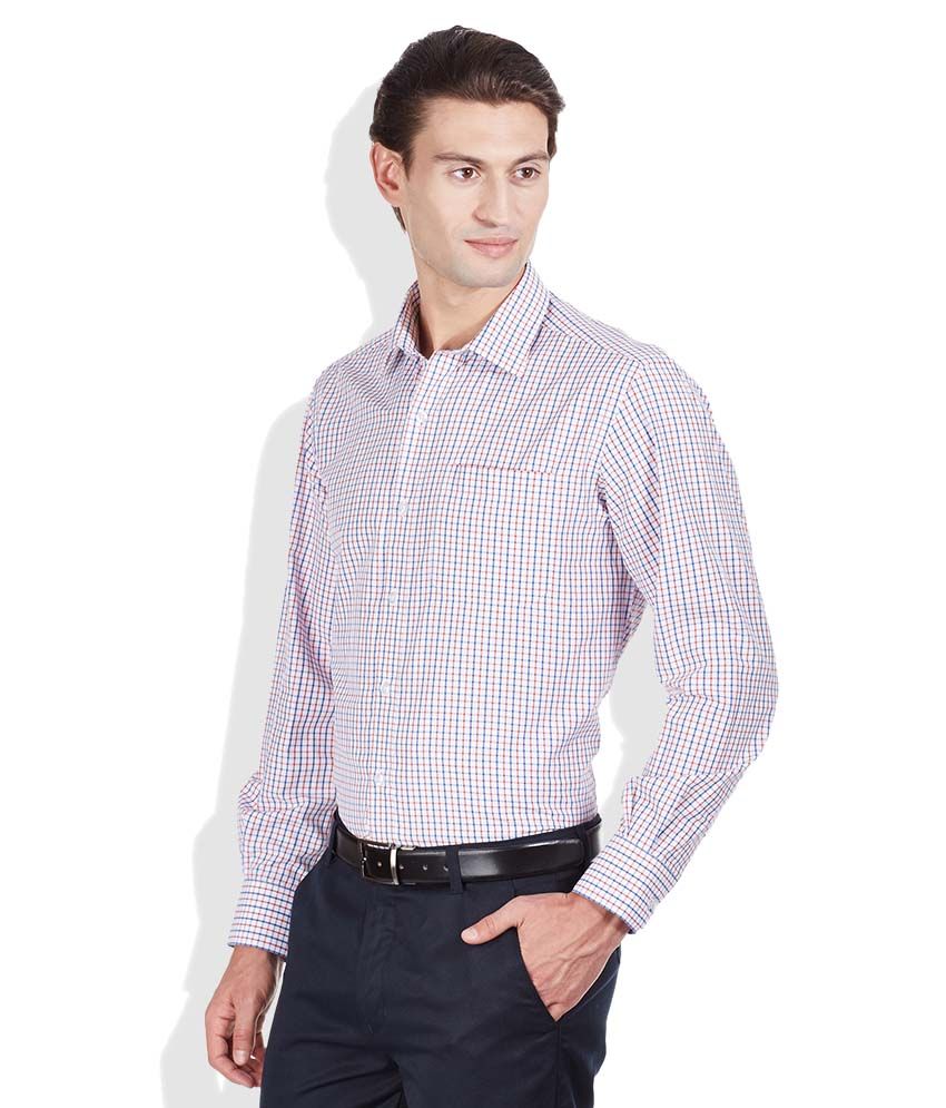 John Players Multi Regular Fit Shirt - Buy John Players Multi Regular ...