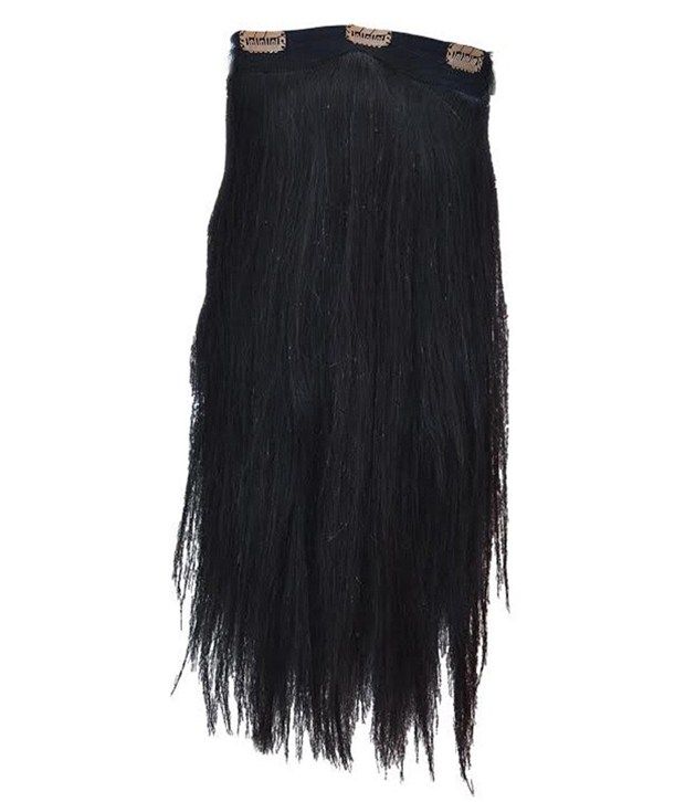 Majik Double Drawn Clip In Hair Extensions 30 Inch Natural Black