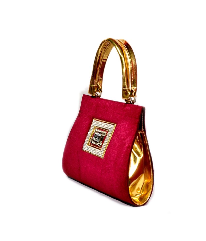 Jia Designer Velvet Ladies Handbag Dark Pink Buy Jia Designer Velvet