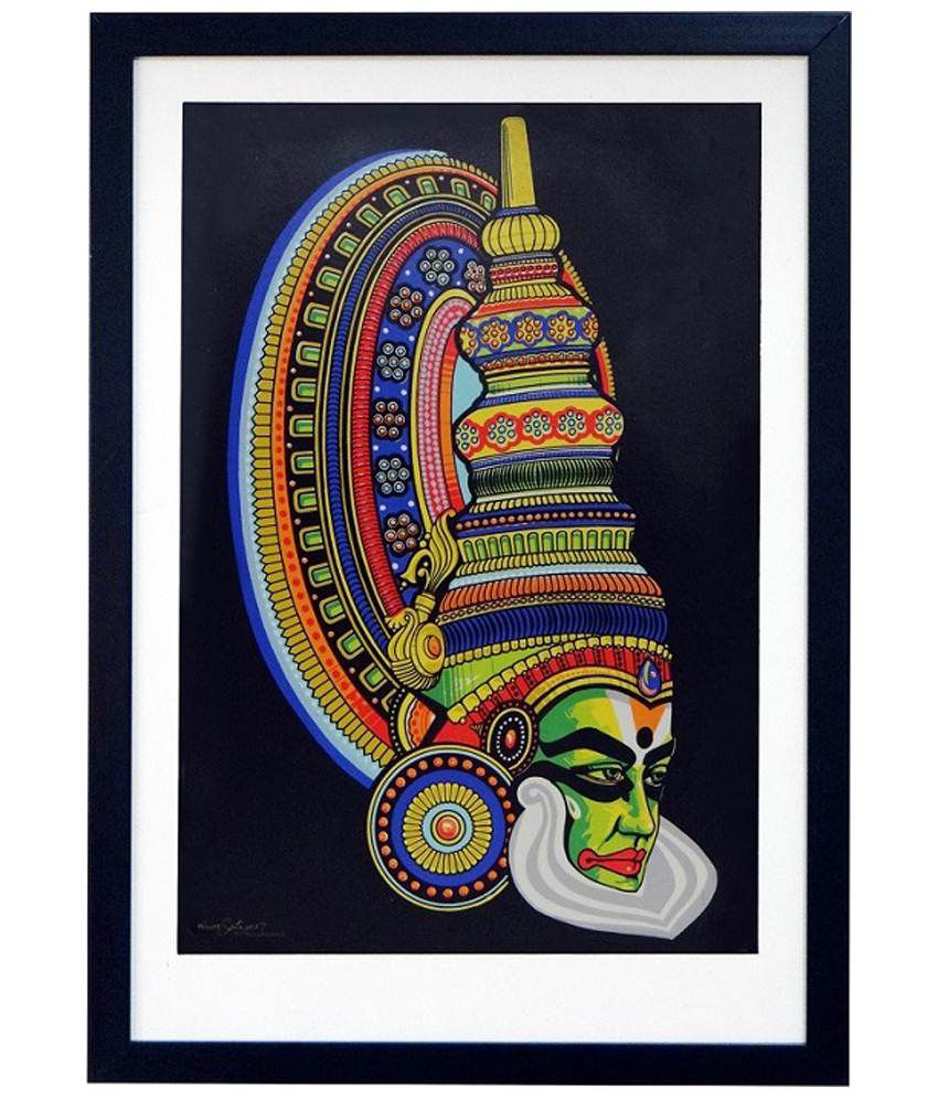 Prince Art & Frames Kathakali Painting With Frame: Buy Prince Art ...