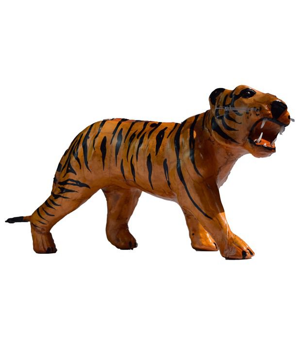 Werigo Tiger Leather Handicraft Animal Figure Showpiece :8 inch: Buy Werigo  Tiger Leather Handicraft Animal Figure Showpiece :8 inch at Best Price in  India on Snapdeal