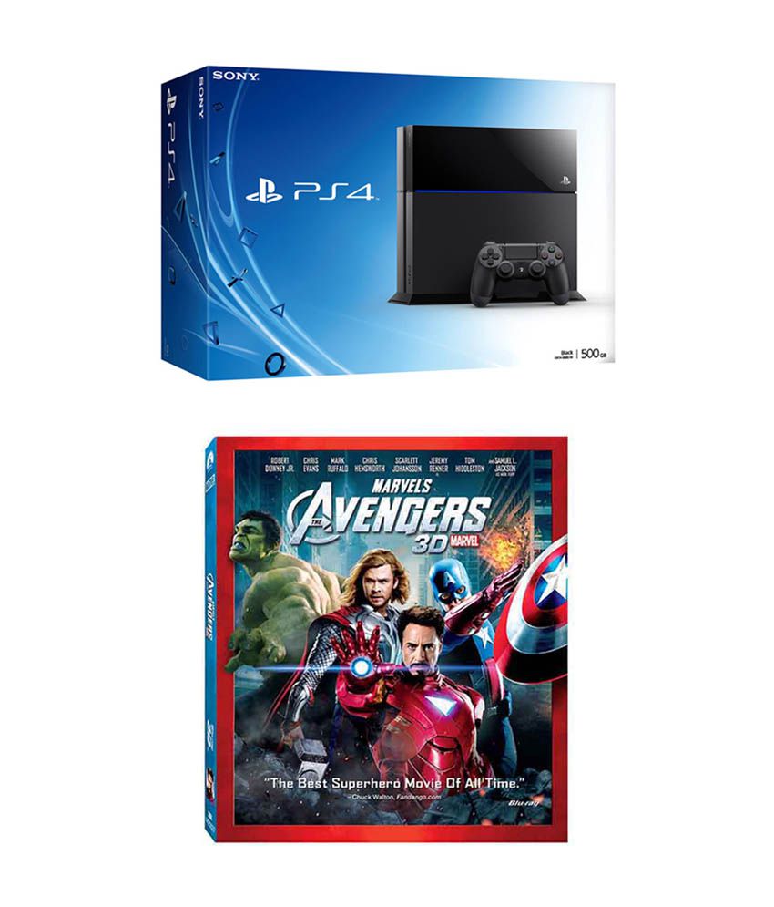 Buy Sony 4 (PS4) with Avengers Blu-ray 3D Online at Best Price in India - Snapdeal