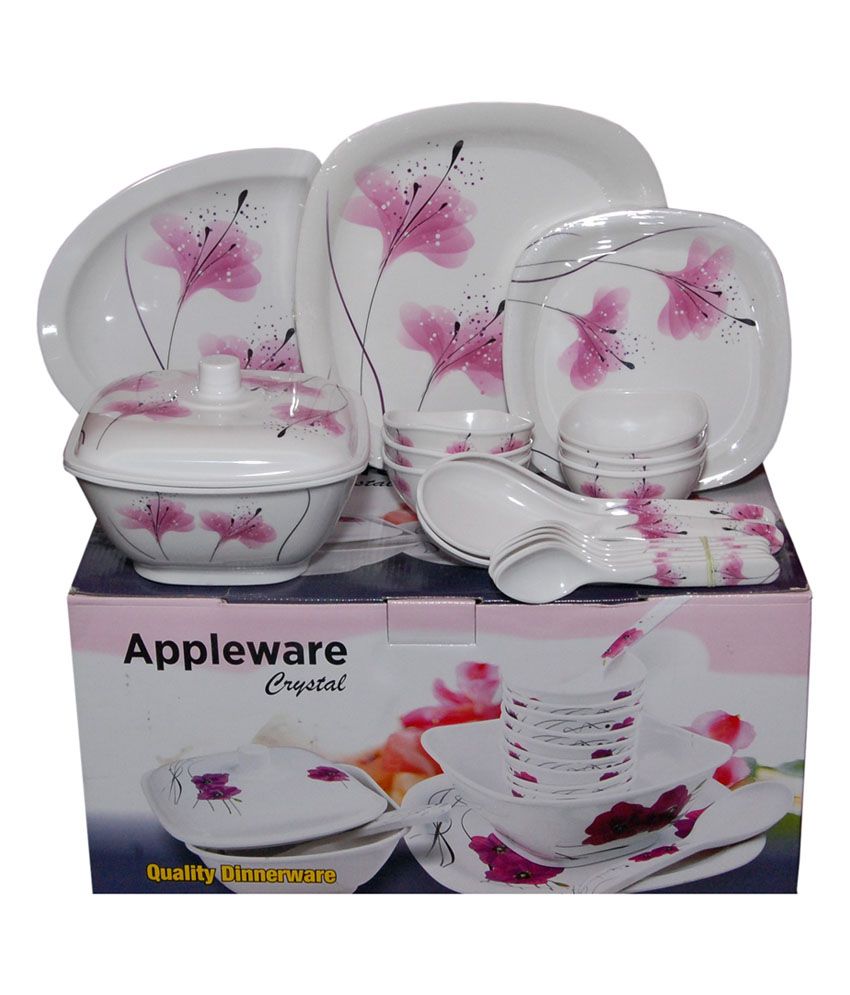 Appleware Melamine Dinner Sets 6 Full Plates Buy Online at Best