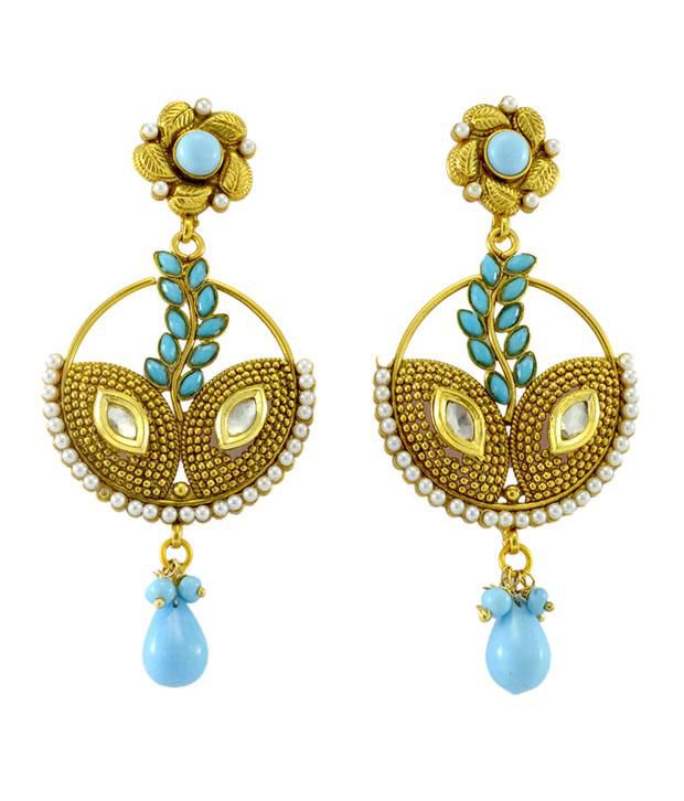 Kamal Jewellers Sunshine Blue Earrings: Buy Kamal Jewellers Sunshine ...