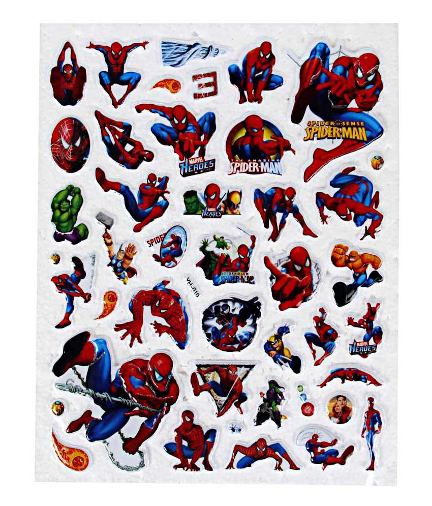 Birthday Giftwala Spiderman Stickers (Set Of 2) - Buy Birthday Giftwala Spiderman  Stickers (Set Of 2) Online at Low Price - Snapdeal