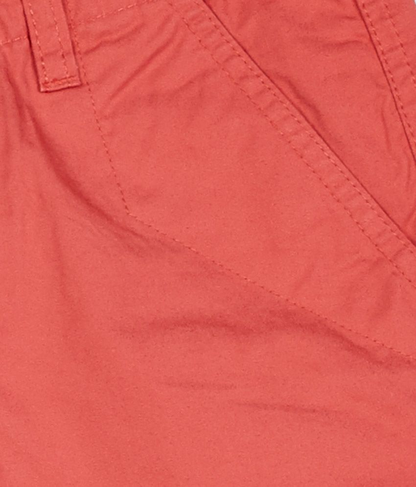 UCB Ruby Red Solid Shorts For Kids - Buy UCB Ruby Red Solid Shorts For ...