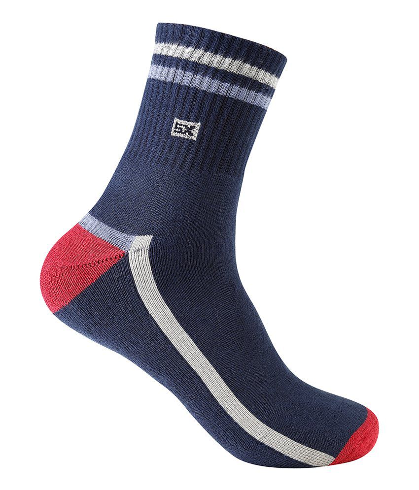 Supersox Men's Sports Terry Combed Cotton Full Length Socks - 3 Pair ...