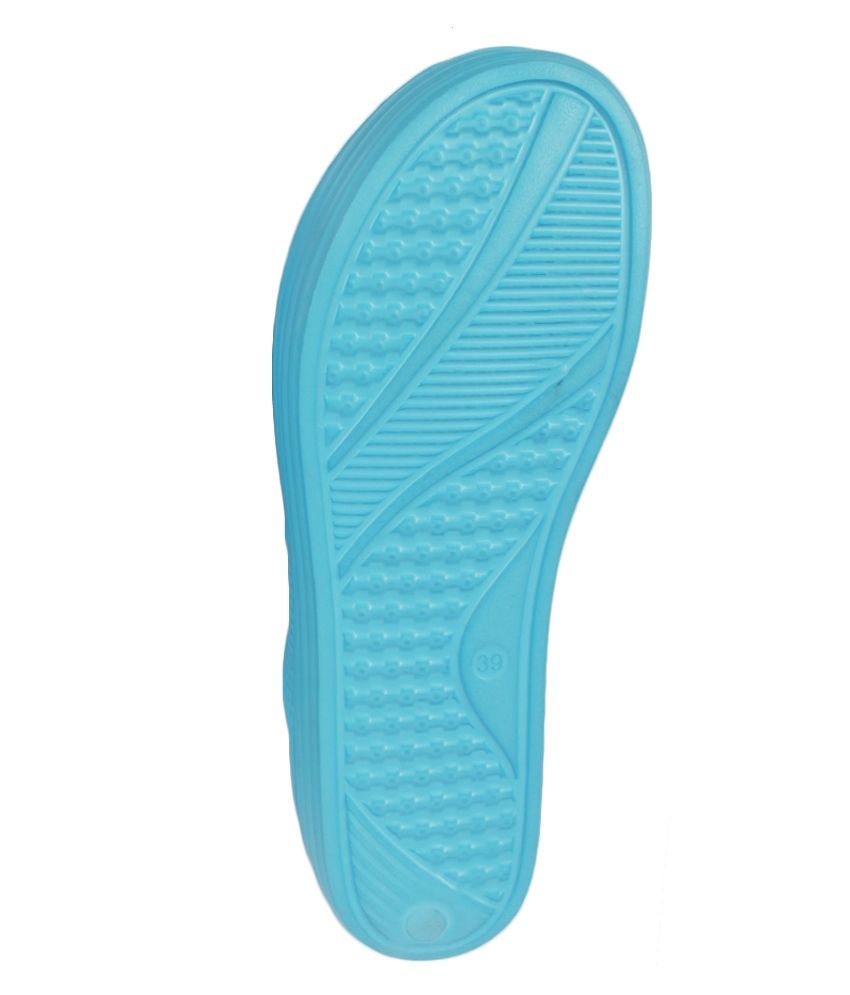 turquoise blue flip flops