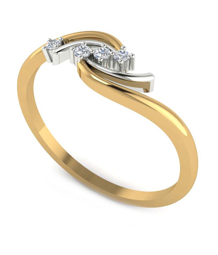 Goyam Jewellery 14kt Gold Diamond Ring: Buy Goyam Jewellery 14kt Gold ...