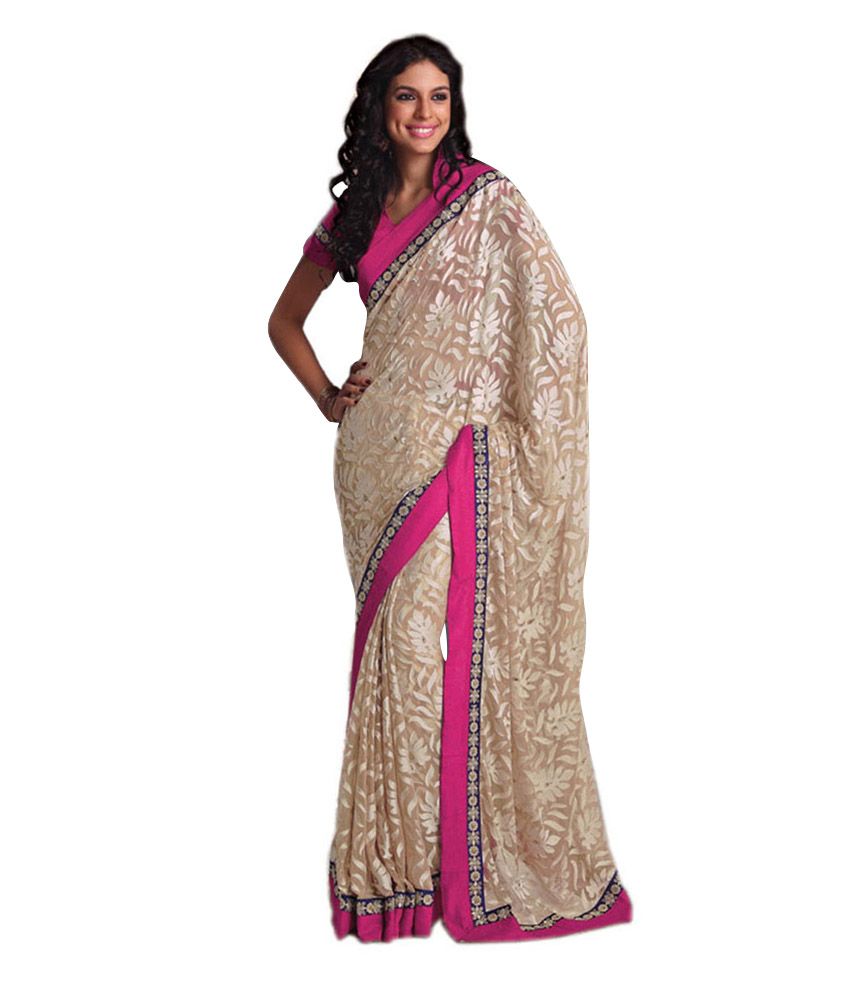 party wear pure chiffon saree