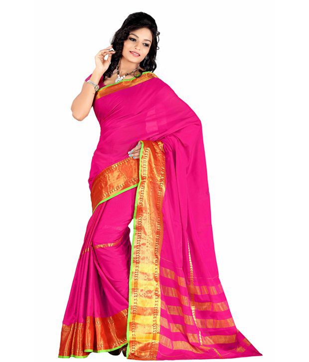 Yash Sarees Plain Venkatagiri Handloom Cotton Saree - Buy Yash Sarees ...