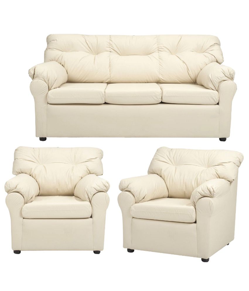 Elzada 5 Seater Sofa Set  3 1 1 in White Buy Elzada 5  