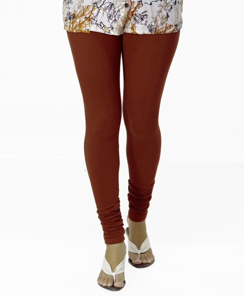     			Ankita Rust Leggings - Cotton