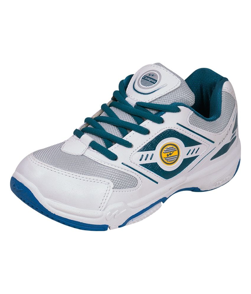 campus white sports shoes