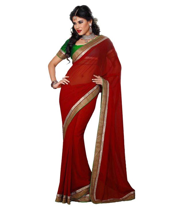 semi saree gown