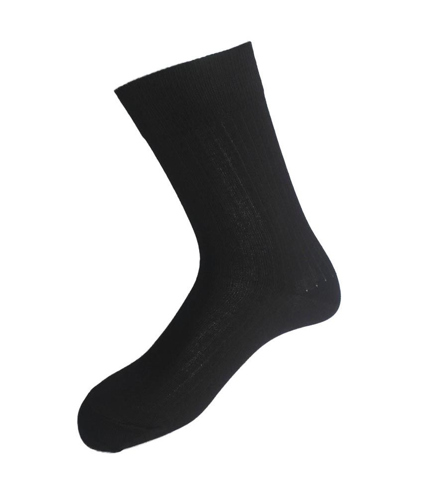 Van Heusen Black Cotton Formal Socks - 3 Pair Pack: Buy Online at Low ...