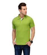 Scott International Green Cotton Polo T Shirt