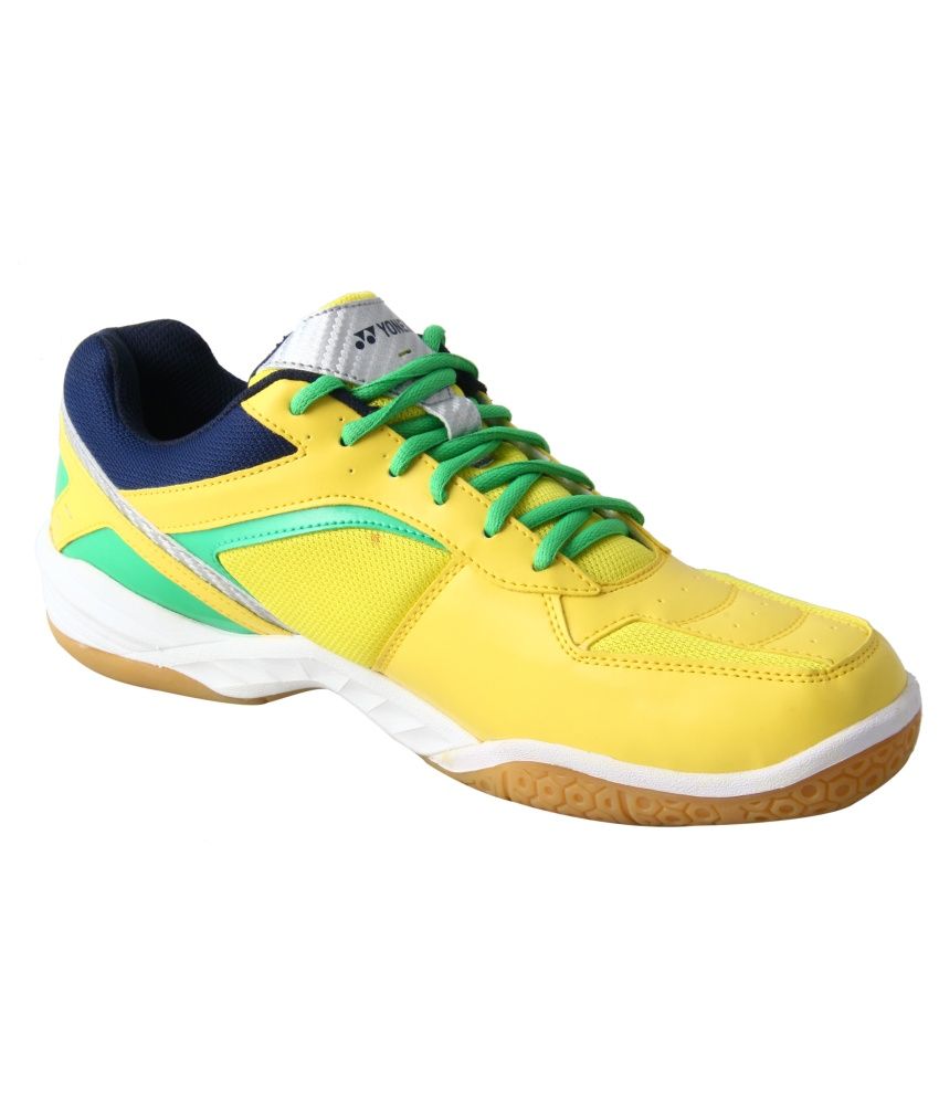 yonex yellow badminton shoes