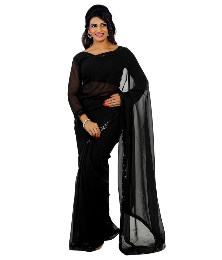 plain chiffon saree with price