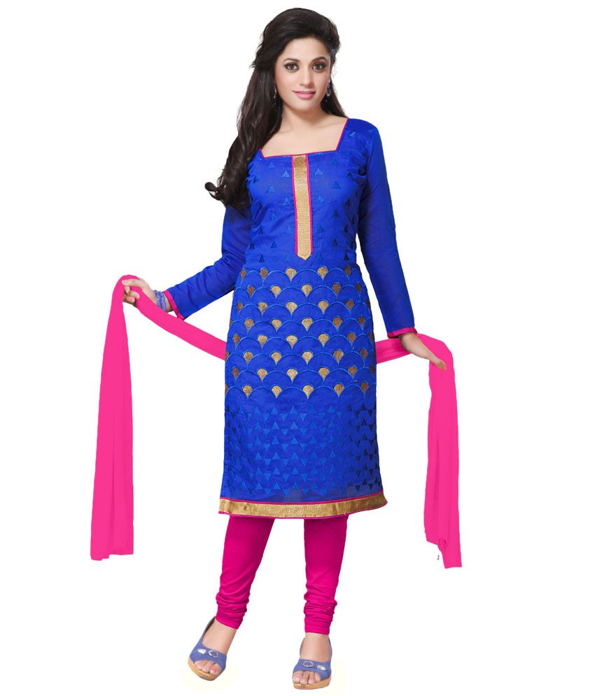 dark blue churidar material