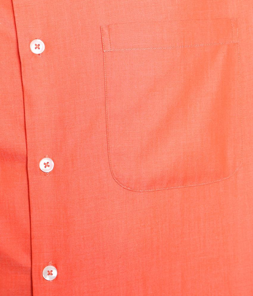 Peter England Orange Formal Shirt - Buy Peter England Orange Formal Shirt Online at Best Prices 
