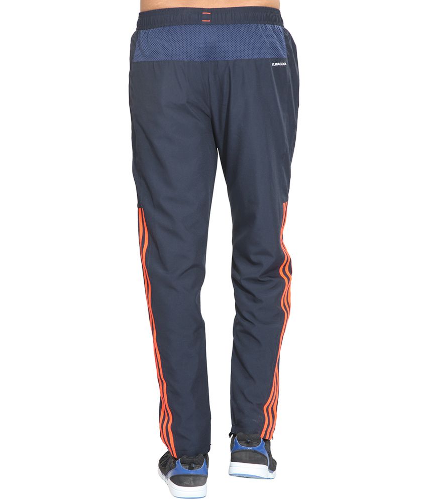 Adidas Navy With Orange Stripes Polyester Track Pant - Buy Adidas Navy ...