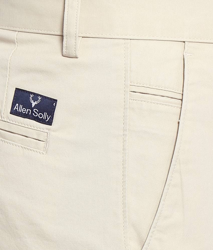 allen solly pleated trousers