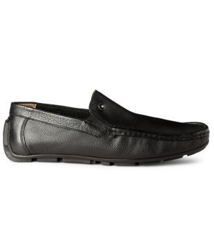 Louis Philippe Black Loafers - Buy 