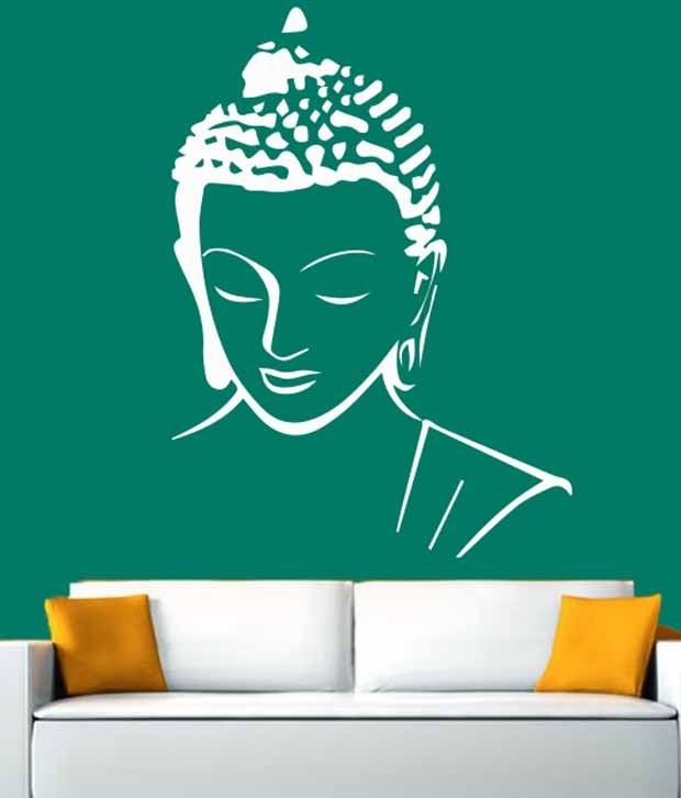 Hoopoe Decor  Meditating Buddha Wall  Stickers And Decals 