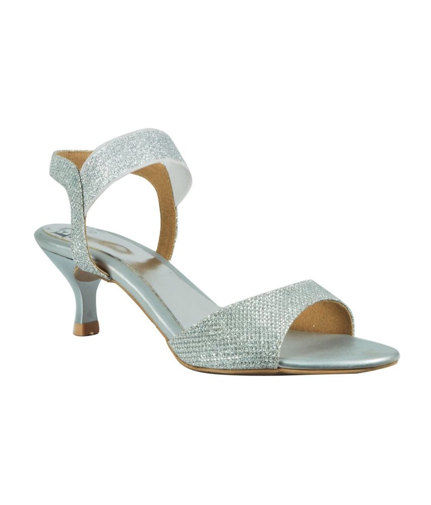 dior silver heels