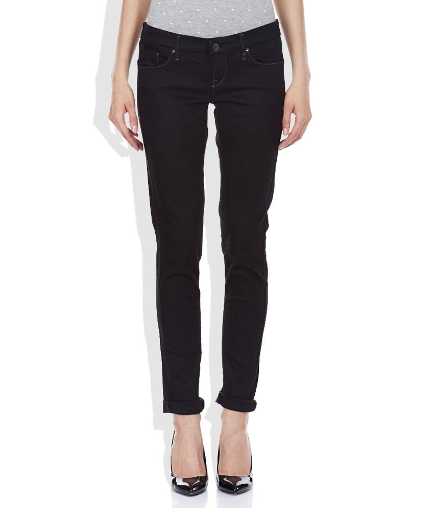 Lee Black Skinny Fit Jeans - Buy Lee Black Skinny Fit Jeans Online at ...