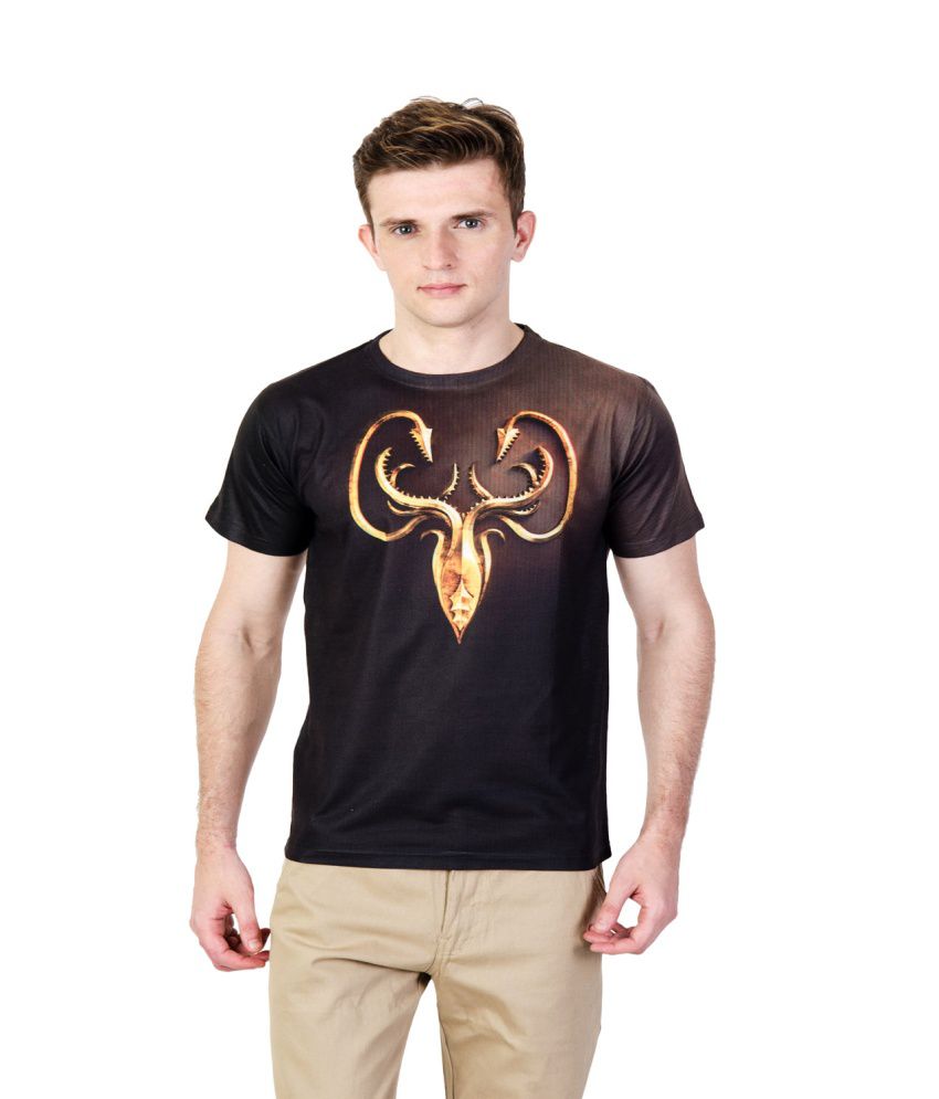 Ushirts 3D Effect Printed T-Shirt - Gold - Buy Ushirts 3D Effect ...