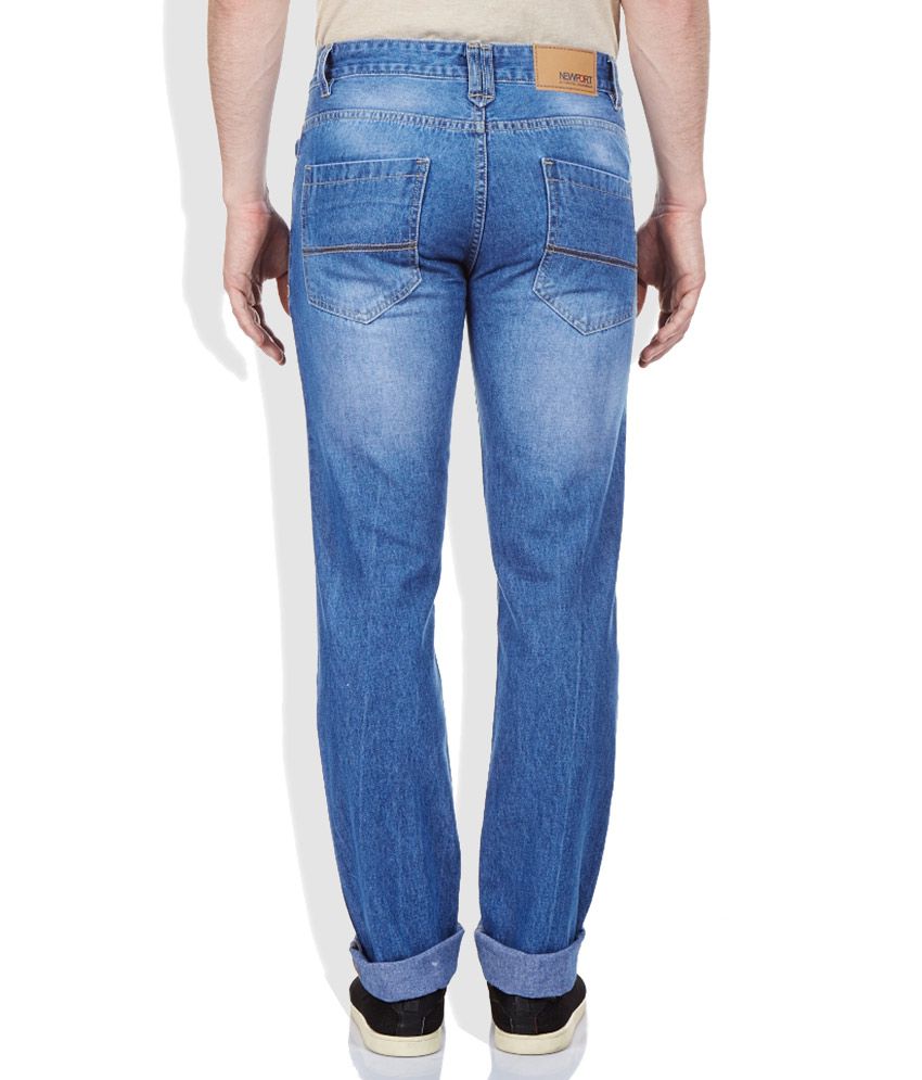 Newport Blue Straight Fit Jeans - Buy Newport Blue Straight Fit Jeans ...