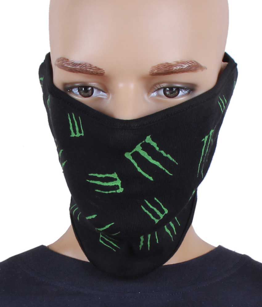 Jstarmart Hlaf Black Face Mask Combo Wrist Band - Buy Online @ Rs ...