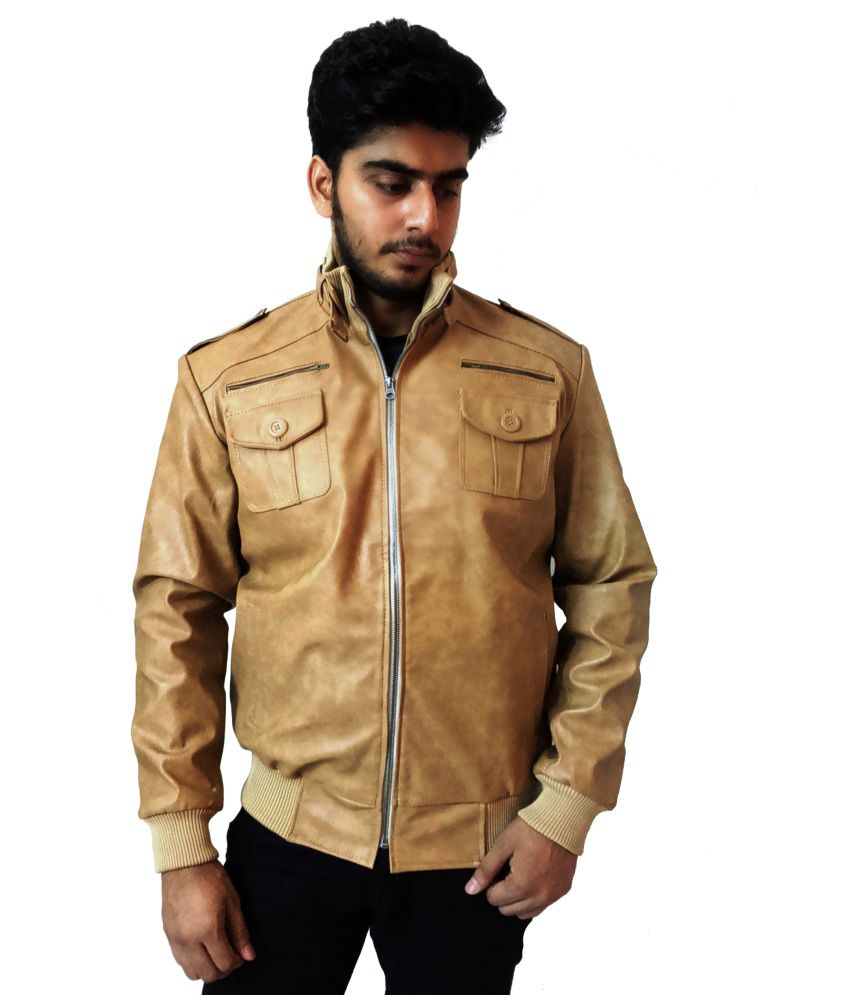 Love Leather Beige Casual Leather Jacket - Buy Love Leather Beige ...